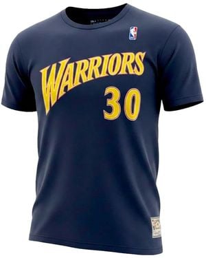 Mitchell & Ness Nba Golden State Warriors Stephen Curry T-Shirt - Blue