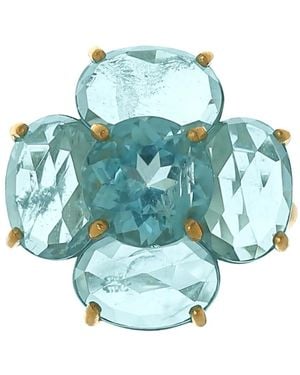 Irene Neuwirth 18Kt Geelgouden Ring - Blauw