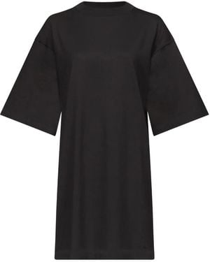 Loulou de Saison Ayaz Drop-Shoulder Mini Dress - Black