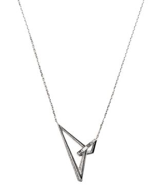 Stephen Webster 18Kt Vertigo Obtuse Diamond Pendant Necklace - Metallic