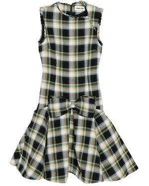 ShuShu/Tong チェック ノースリーブドレス - グリーン