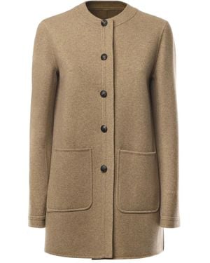 Loro Piana Abrigo Kiri Con Botones - Neutro