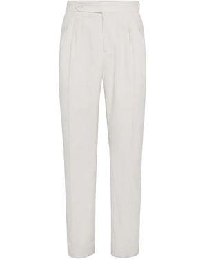 Brunello Cucinelli Klassische Hose - Weiß
