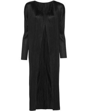Pleats Please Issey Miyake プリーツ コート - ブラック