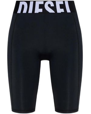 DIESEL Logo-Waistband Shorts - Blue