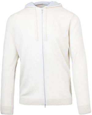 Eleventy ジップアップ カシミアセーター - ホワイト