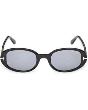 Tom Ford Iggy Oval Sunglasses - Black