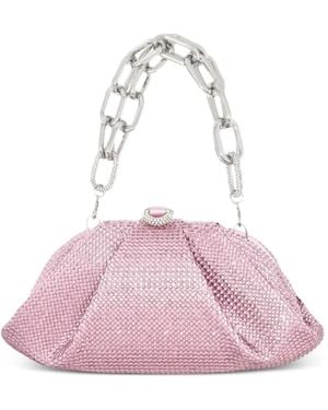 Judith Leiber Gemma Crystal-Embellished Chain-Link Tote Bag - Pink