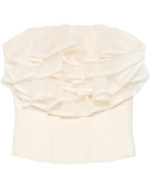 Viktor & Rolf Ruffled Top - Natural