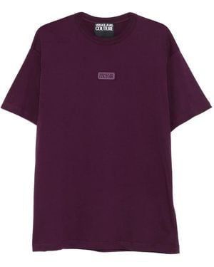 Versace Jeans Couture Logo-plaque T-shirt - パープル