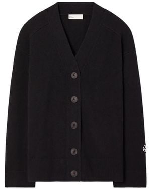 Tory Burch Wollen Vest - Zwart