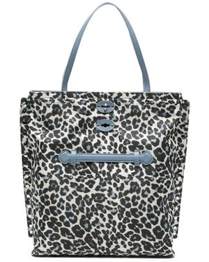 Zanellato Medium A'Spasso Tokyo Animalier Shoulder Bag - White