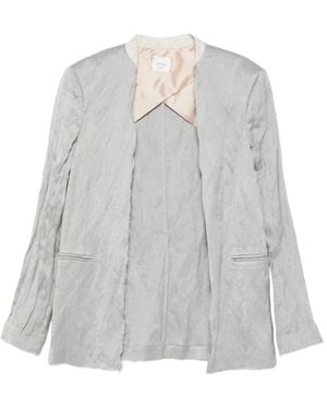 Alysi Sartoriale Frayed Blazer - Gray
