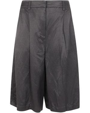 Aviu Pantalones cortos de satén - Gris
