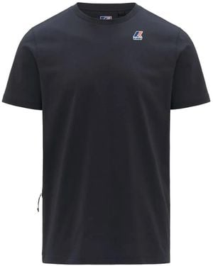 K-Way ロゴ Tシャツ - ブラック