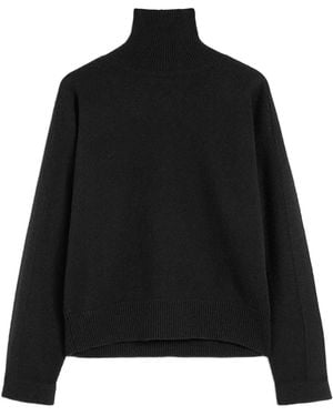 Jil Sander High-Neck Jumper - Black
