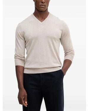 Hackett V-Neck Jumper - Grey
