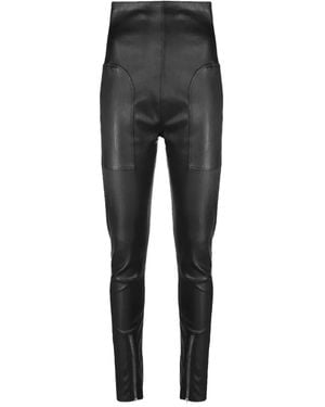 Rick Owens ジップディテール ハイウエストパンツ - グレー