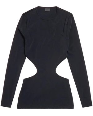 Balenciaga カットアウト トップ - ブルー