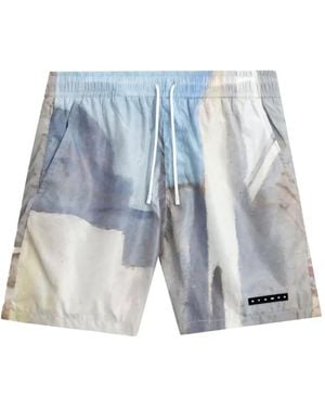 Stampd Moroccan City Track Shorts - Blue