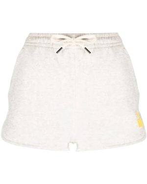 Isabel Marant Mifa Logo-Print Track Shorts - White