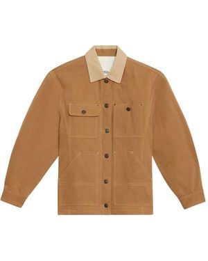 Isabel Marant Ninon Cotton Workwear Jacket Clothing - Natural