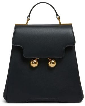 Marni Trunkaroo レザーバックパック - ブラック