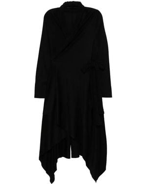 Limi Feu Asymmetric Open-Front Coat - Black