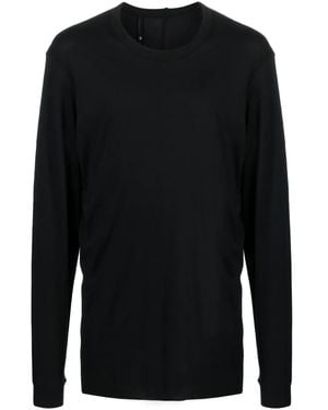 Boris Bidjan Saberi 11 Decorative-Zip Jersey T-Shirt - Black