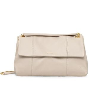 Trussardi Medium Orbita Chain-Strap Shoulder Bag - Natural