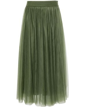 Fabiana Filippi Tulle Midi Dress - Green