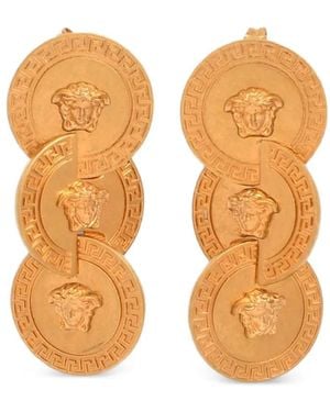 Versace Pendientes La Medusa Greca - Naranja