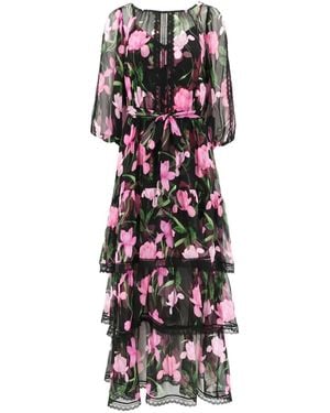CHRISTY LYNN Nina Floral-Print Midi Dress - White