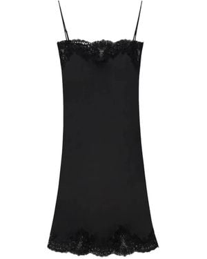 Stella McCartney Guipere Lace-Trim Midi Dress - Black