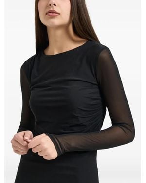 Patrizia Pepe Long-Sleeve Dress - Black