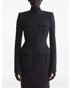 Mugler Pocket Fitted Jacket - Black