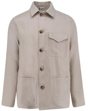 Boglioli Sahariana Linen Jacket - Grey