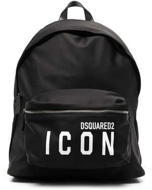 DSquared² Zaino Icon Con Chiusura A Zip - Nero