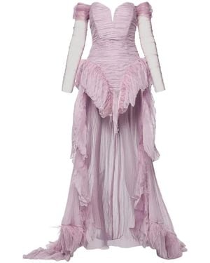 NORINA ST Diada Ruched Maxi Dress - Purple