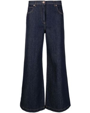 Aspesi Wide-Leg Flared Jeans - Blue