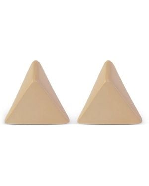 FEDERICA TOSI トライアングル ピアス - ナチュラル