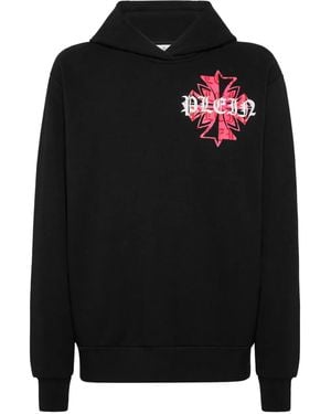 Philipp Plein Graphic-Print Hoodie - Black