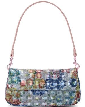 Kurt Geiger Bolso De Hombro Con Estampado Floral - Azul