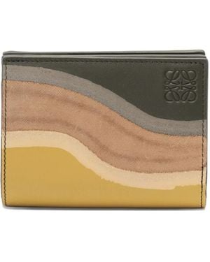 Loewe Landscape Leather Wallet - Natural