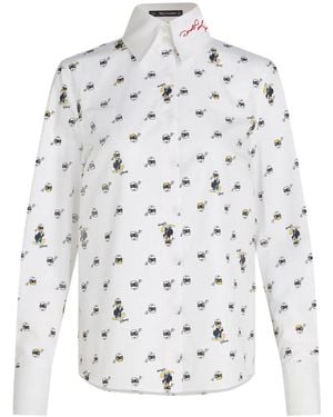 KARL LAGERFELD X Disney All-Over Graphic-Print Shirt - White