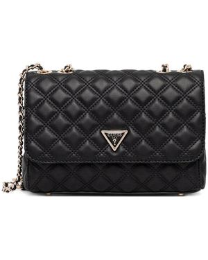 Guess Giully Quilted Shoulder Bag - Black