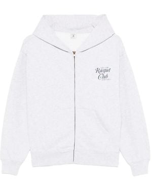 Sporty & Rich Hoodie À Fermeture Zippée - White