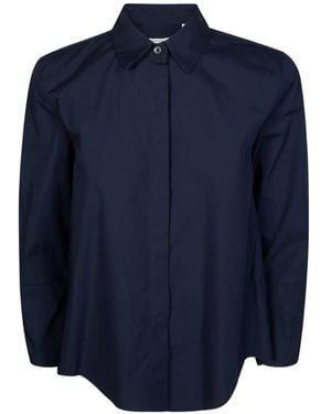 Robert Friedman Hemd aus Popeline - Blau