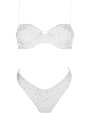 Sand Bikini Con Ricamo - Bianco