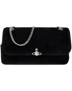 Vivienne Westwood Orb-Plaque Cross Body Bag - Black